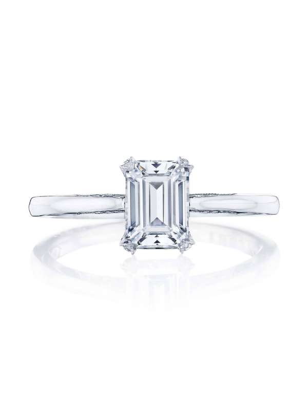 Emerald Solitaire Engagement Ring