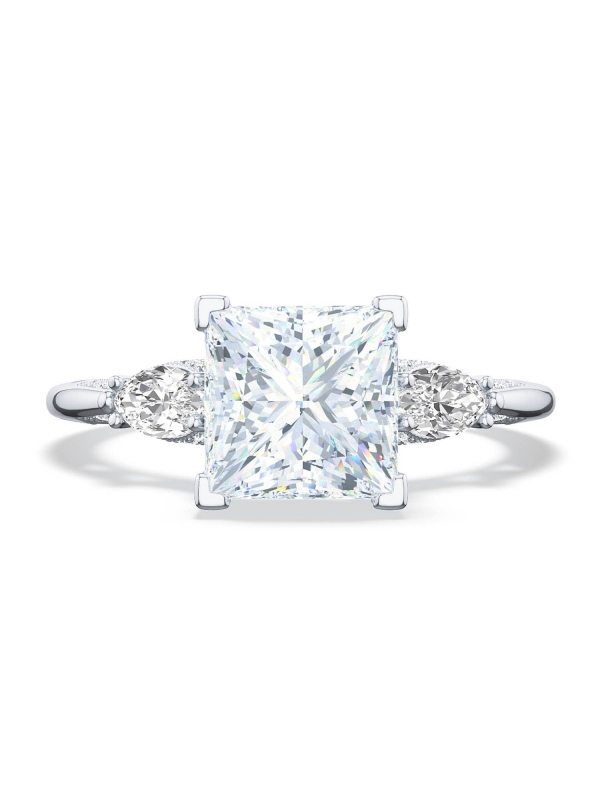 Princess 3-Stone Engagement Ring
