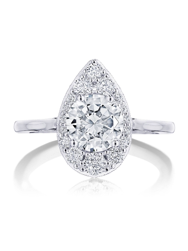 Round, Pear Bloom Engagement Ring