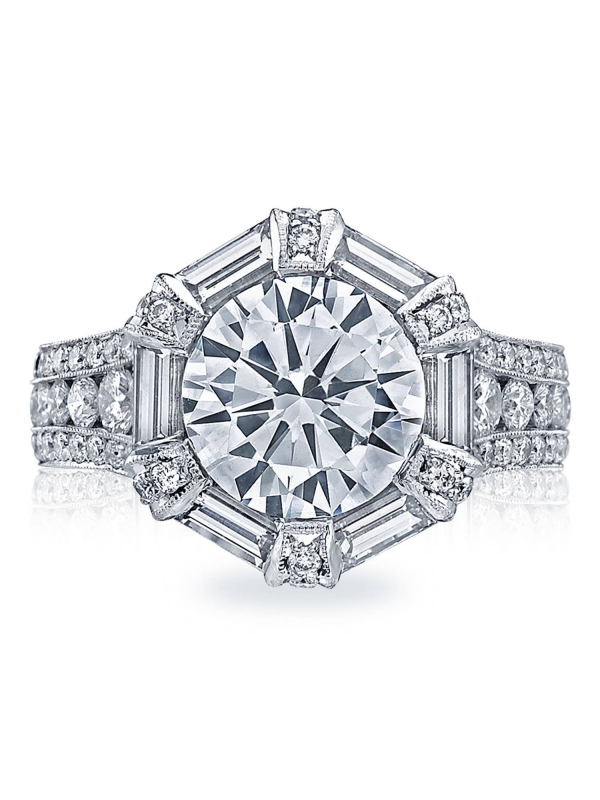 Round Bloom Engagement Ring
